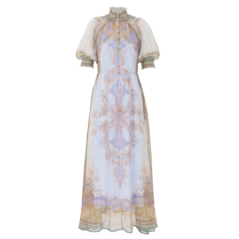 Australia 2026 Summer New SUNDANCE Blue Elegant Style Dress Bohemian Holiday Long Dress Australia 2026 Summer New SUNDANCE Blue Elegant Style Dress Bohemian Holiday Long Dress