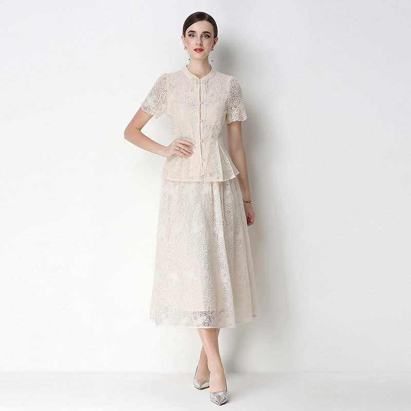 2026 New Chinese Embroidery Lace Set Skirt 2026 New Chinese Embroidery Lace Set Skirt