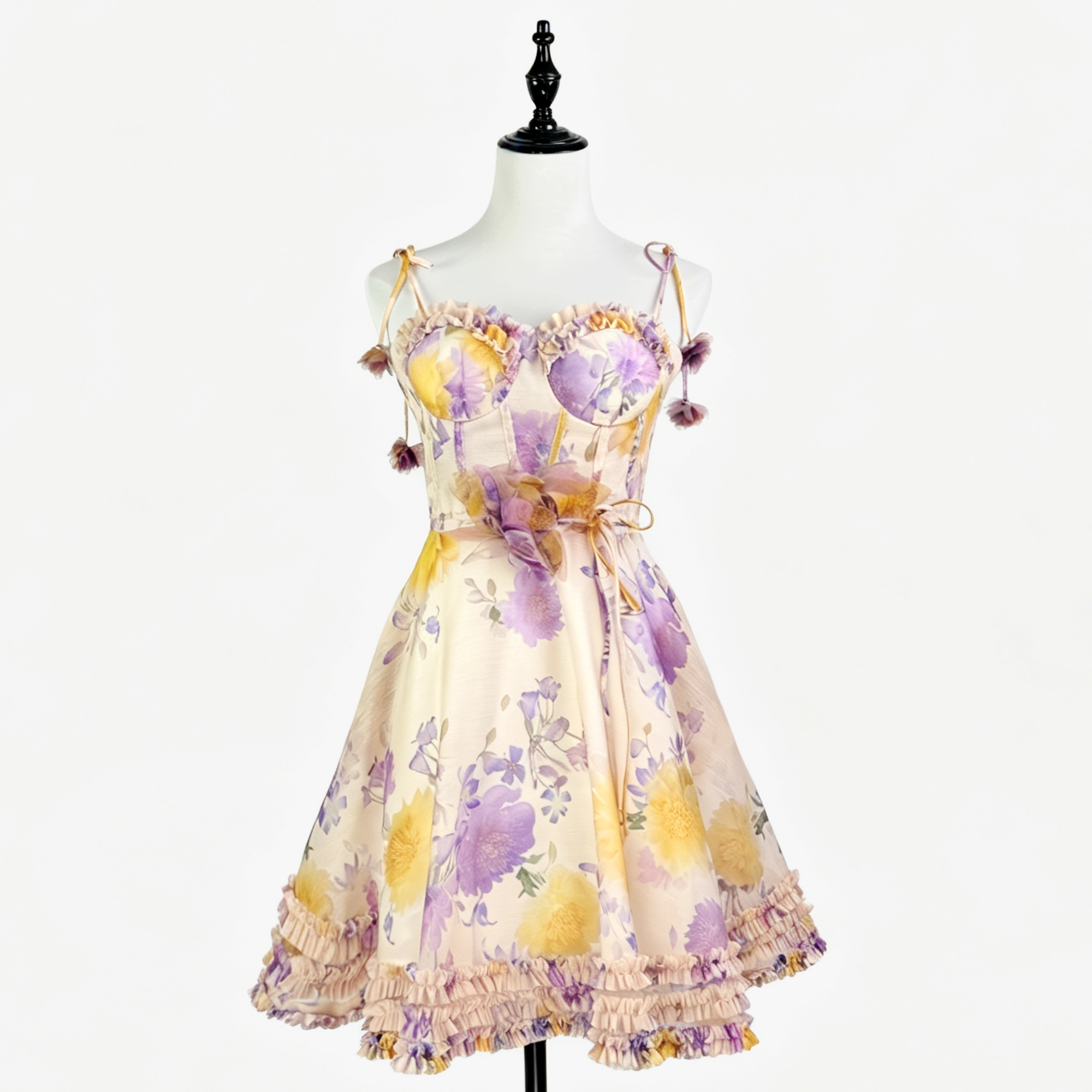Z Home Australia Light Luxury Customization 26 Spring/Summer Vacation Ready to Wear New Silk and Linen Feel A-line Strap Skirt Dress Z Home Australia Light Luxury Customization 26 Spring/Summer Vacation Ready to Wear New Silk and Linen Feel A-line Strap Skirt Dress