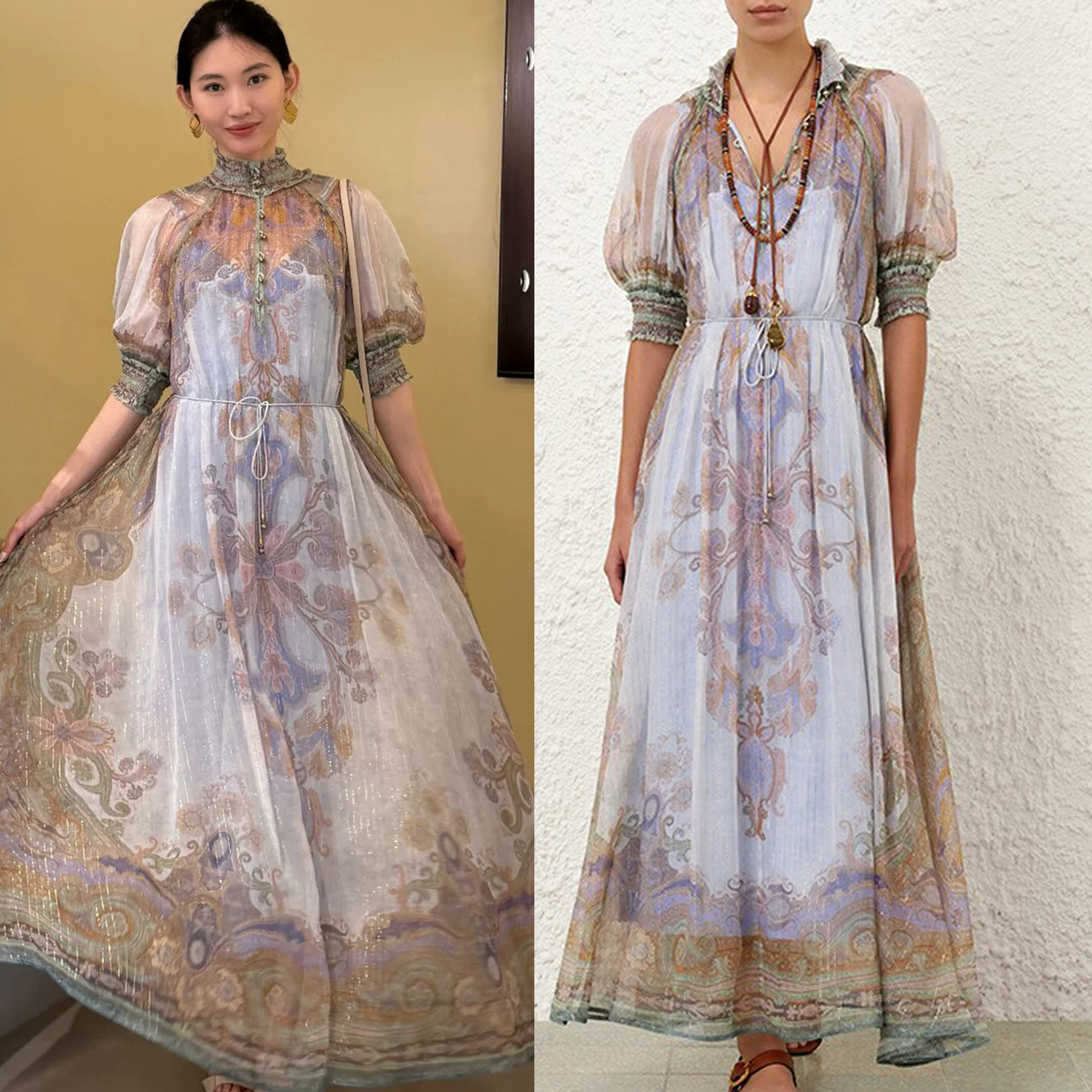 Australia 2026 Summer New SUNDANCE Blue Elegant Style Dress Bohemian Holiday Long Dress Australia 2026 Summer New SUNDANCE Blue Elegant Style Dress Bohemian Holiday Long Dress