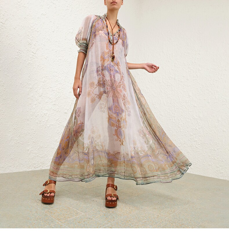 Australia 2026 Summer New SUNDANCE Blue Elegant Style Dress Bohemian Holiday Long Dress Australia 2026 Summer New SUNDANCE Blue Elegant Style Dress Bohemian Holiday Long Dress