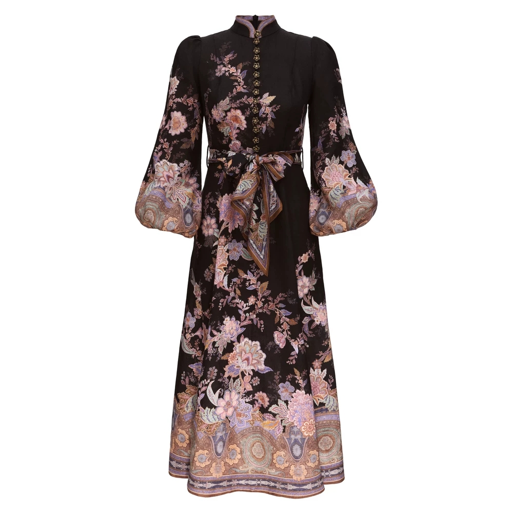 Australia 2026 autumn ready to wear new VALIANT button decoration details mid length dress+ribbon Australia 2026 autumn ready to wear new VALIANT button decoration details mid length dress+ribbon