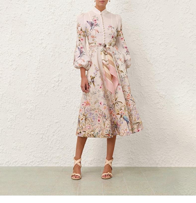 Australia 2026 autumn ready to wear new VALIANT button decoration details mid length dress+ribbon Australia 2026 autumn ready to wear new VALIANT button decoration details mid length dress+ribbon