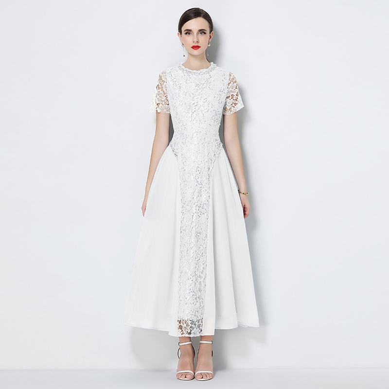 2026 French lace dress for women, light luxury, niche socialite banquet dress 2026 French lace dress for women, light luxury, niche socialite banquet dress