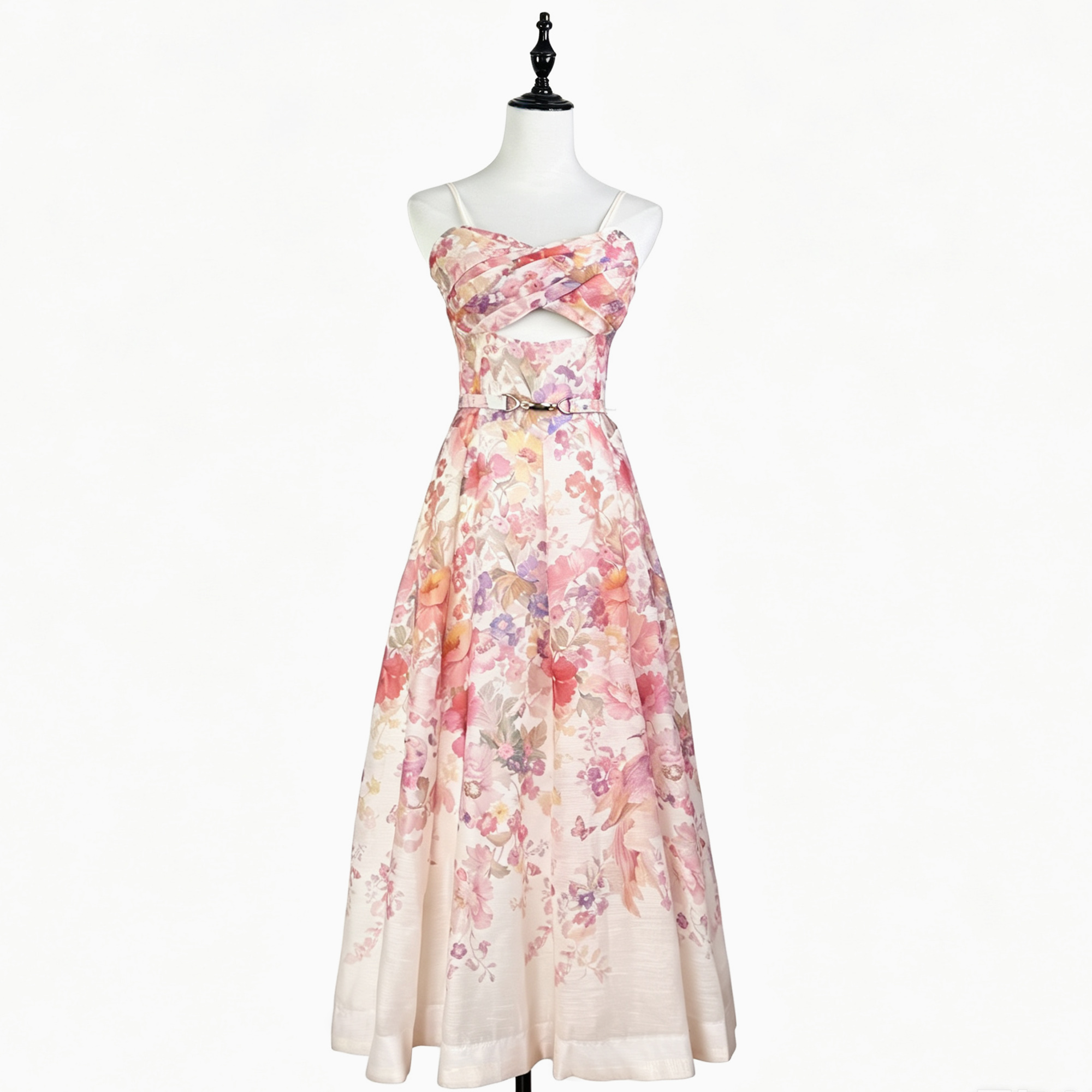 Z Home Australia 2026 Vacation Style New Retro Printed LUNA Twisted Design Medium length Strap Dress Z Home Australia 2026 Vacation Style New Retro Printed LUNA Twisted Design Medium length Strap Dress
