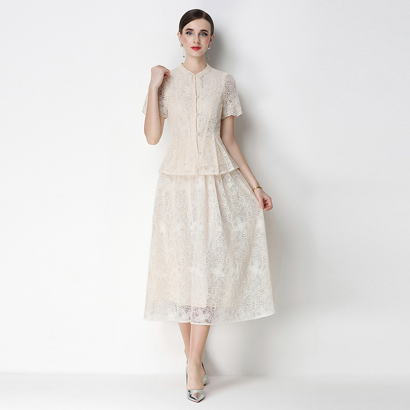 2026 New Chinese Embroidery Lace Set Skirt 2026 New Chinese Embroidery Lace Set Skirt