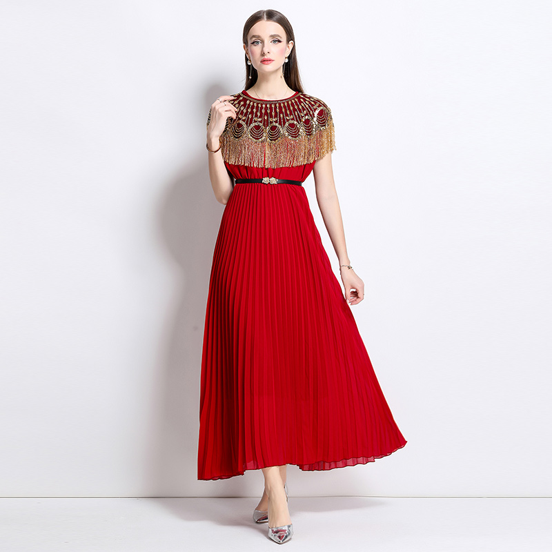 2026 Heavy Industry Dress with Tassel Beads