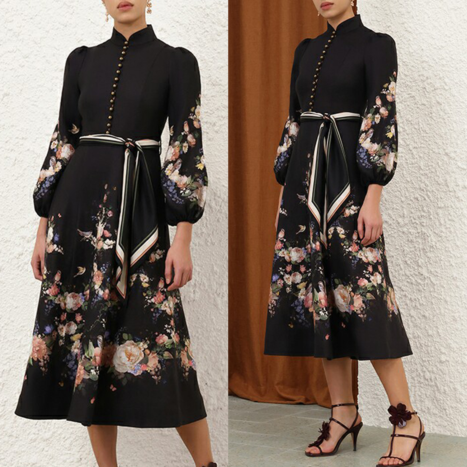 Australia 2026 autumn ready to wear new VALIANT button decoration details mid length dress+ribbon