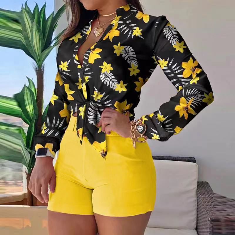 European and American foreign trade women's clothing set 2026 cross-border new product light mature digital printing stand up collar long sleeved shirt women's top European and American foreign trade women's clothing set 2026 cross-border new product light mature digital printing stand up collar long sleeved shirt women's top