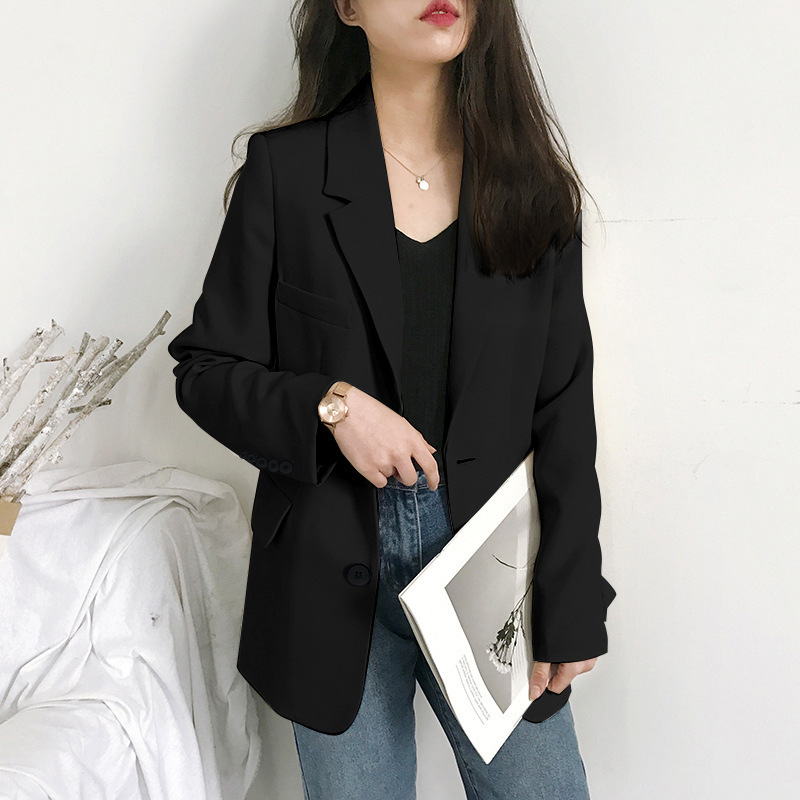 Women's new small suit jacket 2026 Korean version Spring and Autumn casual loose internet famous autumn suit top British trend Women's new small suit jacket 2026 Korean version Spring and Autumn casual loose internet famous autumn suit top British trend