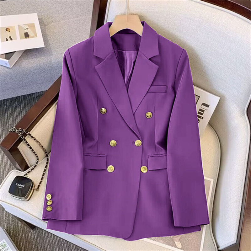 Suit suit for women 2026 Spring and Autumn new style, loose and slimming suit jacket, casual wide leg pants two-piece set Suit suit for women 2026 Spring and Autumn new style, loose and slimming suit jacket, casual wide leg pants two-piece set