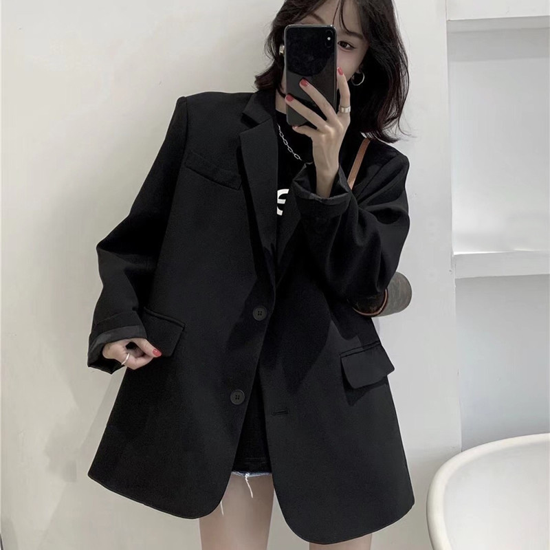 2026 Spring and Autumn Black Small Suit Jacket for Women, Korean Edition, British Style, Internet Celebrity Design, Suit, Women's Style, Ladies' Temperament 2026 Spring and Autumn Black Small Suit Jacket for Women, Korean Edition, British Style, Internet Celebrity Design, Suit, Women's Style, Ladies' Temperament