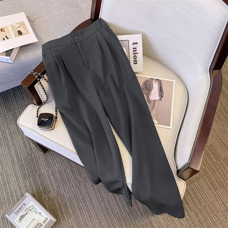 Suit suit for women 2026 Spring and Autumn new style, loose and slimming suit jacket, casual wide leg pants two-piece set Suit suit for women 2026 Spring and Autumn new style, loose and slimming suit jacket, casual wide leg pants two-piece set