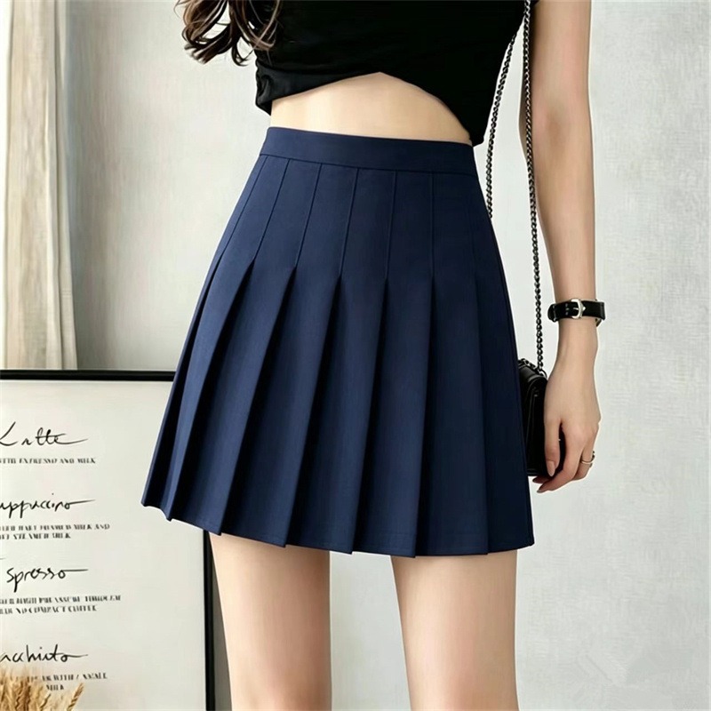 2026 new pleated skirt Korean version high waisted A-line short skirt for women in spring and summer JK white spring and summer plus size plaid skirt 2026 new pleated skirt Korean version high waisted A-line short skirt for women in spring and summer JK white spring and summer plus size plaid skirt