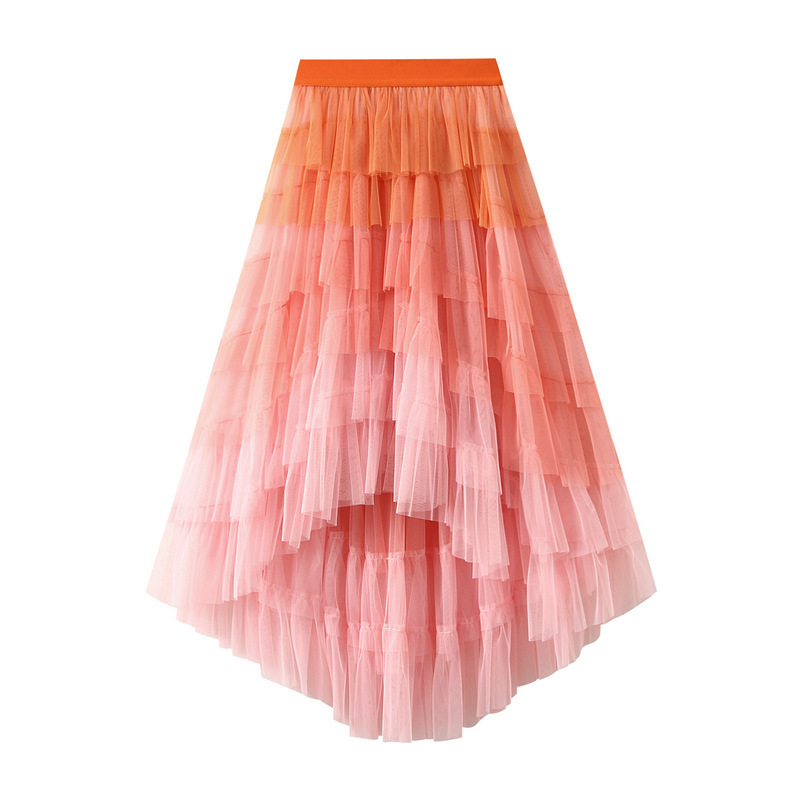 Unique Special Skirt Dopamine Series Thousand Layer Irregular Cake Skirt Gradient Fairy Skirt Big Swing Yarn Skirt Unique Special Skirt Dopamine Series Thousand Layer Irregular Cake Skirt Gradient Fairy Skirt Big Swing Yarn Skirt