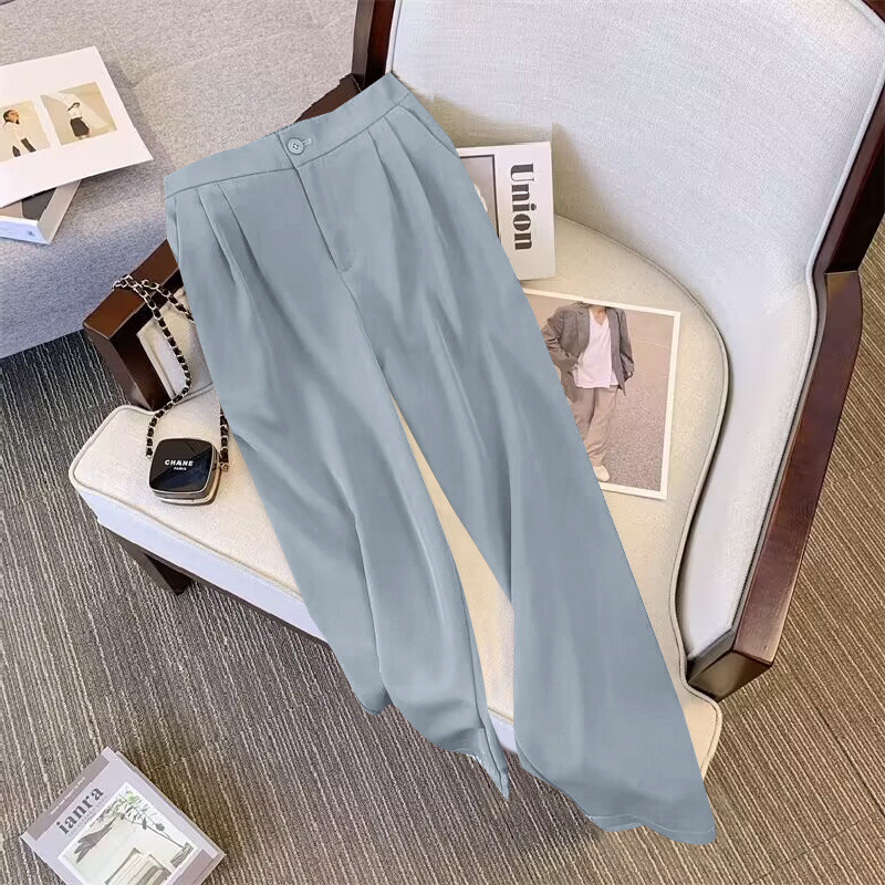 Suit suit for women 2026 Spring and Autumn new style, loose and slimming suit jacket, casual wide leg pants two-piece set Suit suit for women 2026 Spring and Autumn new style, loose and slimming suit jacket, casual wide leg pants two-piece set