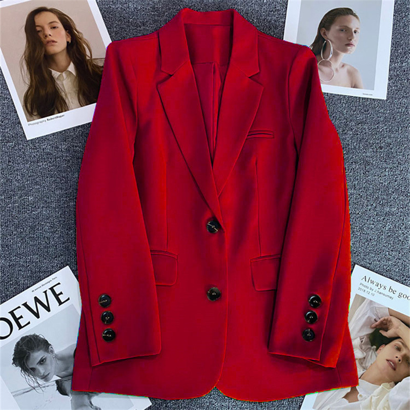 Ginger yellow suit jacket for women 2026 Spring and Autumn new style casual temperament Spring and Autumn explosive street small suit jacket Ginger yellow suit jacket for women 2026 Spring and Autumn new style casual temperament Spring and Autumn explosive street small suit jacket
