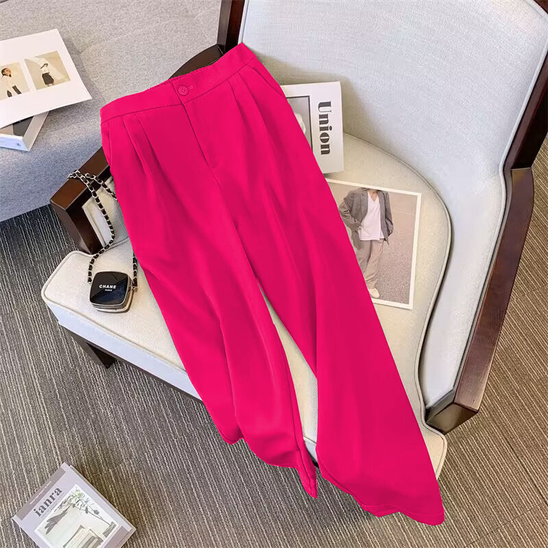 Suit suit for women 2026 Spring and Autumn new style, loose and slimming suit jacket, casual wide leg pants two-piece set Suit suit for women 2026 Spring and Autumn new style, loose and slimming suit jacket, casual wide leg pants two-piece set