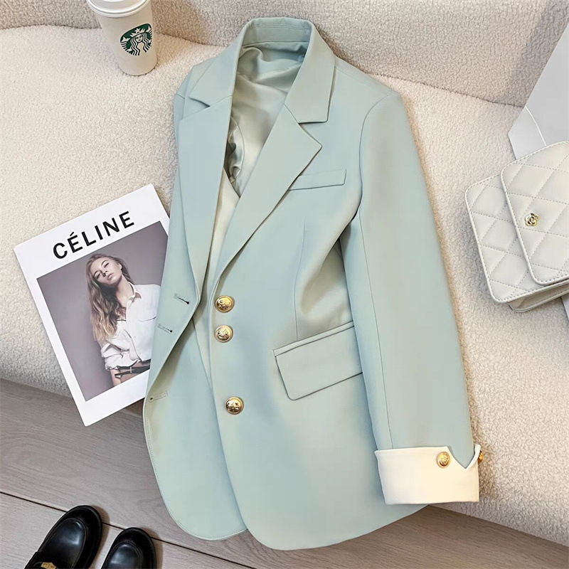 White suit jacket for women, 2026 spring new style, casual temperament, socialite, high-end feeling, explosive street, this year's popular suit
