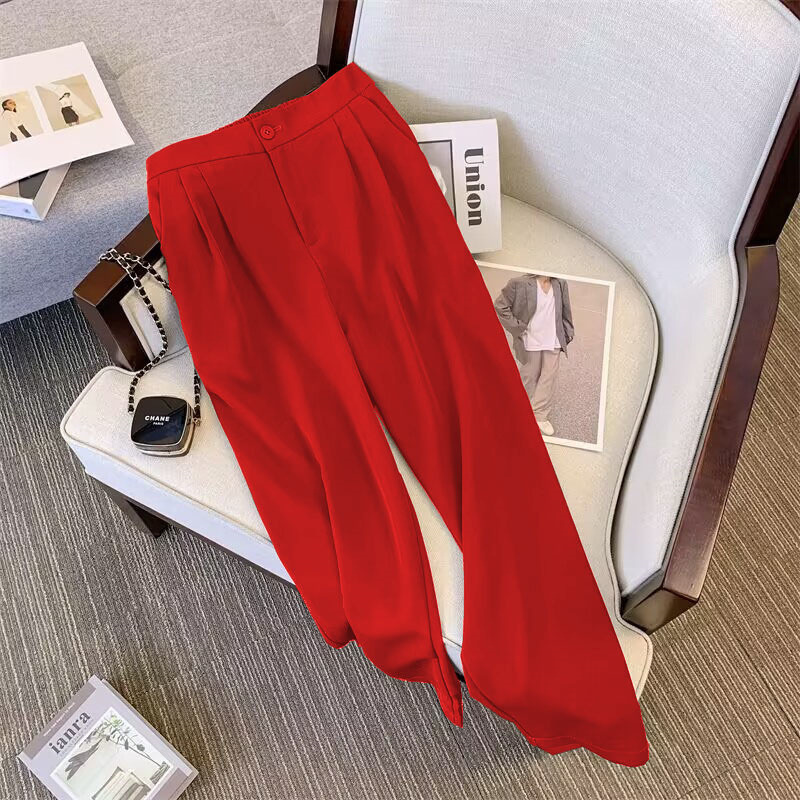 Suit suit for women 2026 Spring and Autumn new style, loose and slimming suit jacket, casual wide leg pants two-piece set Suit suit for women 2026 Spring and Autumn new style, loose and slimming suit jacket, casual wide leg pants two-piece set