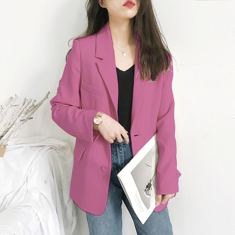 Women's new small suit jacket 2026 Korean version Spring and Autumn casual loose internet famous autumn suit top British trend Women's new small suit jacket 2026 Korean version Spring and Autumn casual loose internet famous autumn suit top British trend