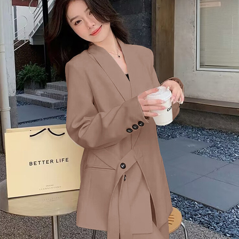 Spring 2026 new suit jacket high waist wide leg long pants two-piece set Spring and Autumn new women's suit set