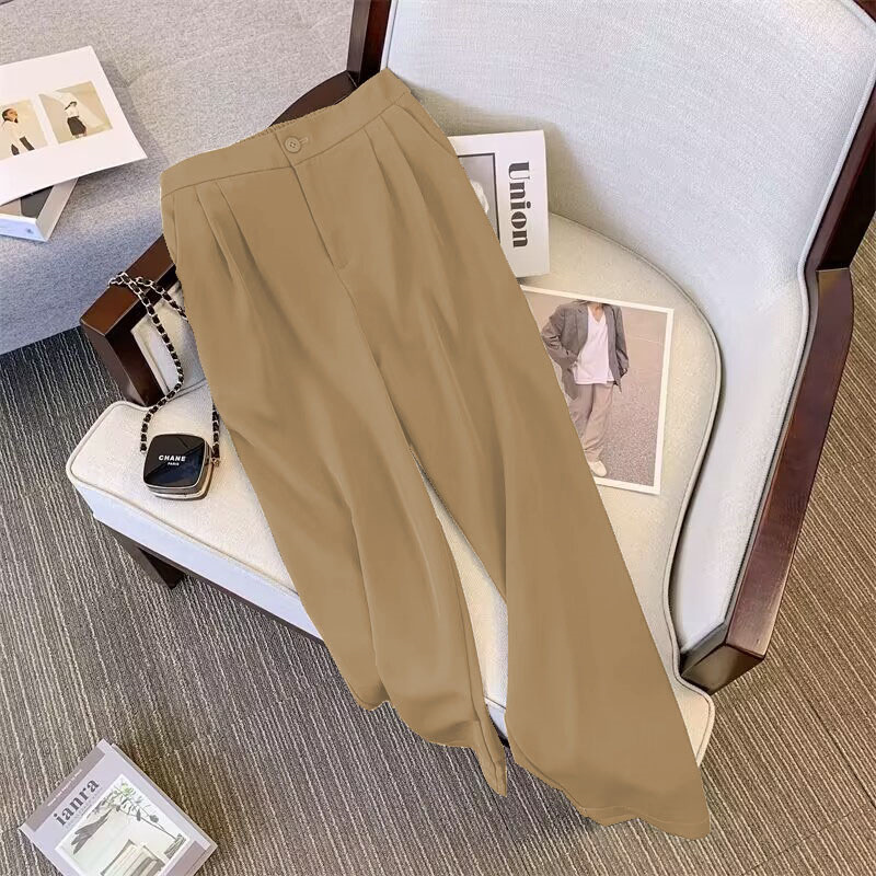 Suit suit for women 2026 Spring and Autumn new style, loose and slimming suit jacket, casual wide leg pants two-piece set Suit suit for women 2026 Spring and Autumn new style, loose and slimming suit jacket, casual wide leg pants two-piece set
