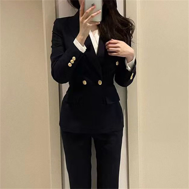 Suit set for female college students, business interview temperament, work clothes, new Spring and Autumn professional suit set for women Suit set for female college students, business interview temperament, work clothes, new Spring and Autumn professional suit set for women