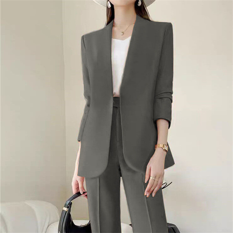 Spring and Autumn Suit Set for Women Spring and Autumn 2026 New Korean Edition Sensational Street Casual Fashion Temperament Professional Suit for Women Spring and Autumn Suit Set for Women Spring and Autumn 2026 New Korean Edition Sensational Street Casual Fashion Temperament Professional Suit for Women