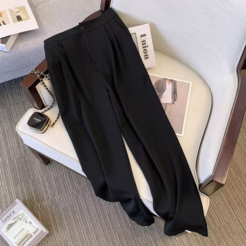 Suit suit for women 2026 Spring and Autumn new style, loose and slimming suit jacket, casual wide leg pants two-piece set Suit suit for women 2026 Spring and Autumn new style, loose and slimming suit jacket, casual wide leg pants two-piece set