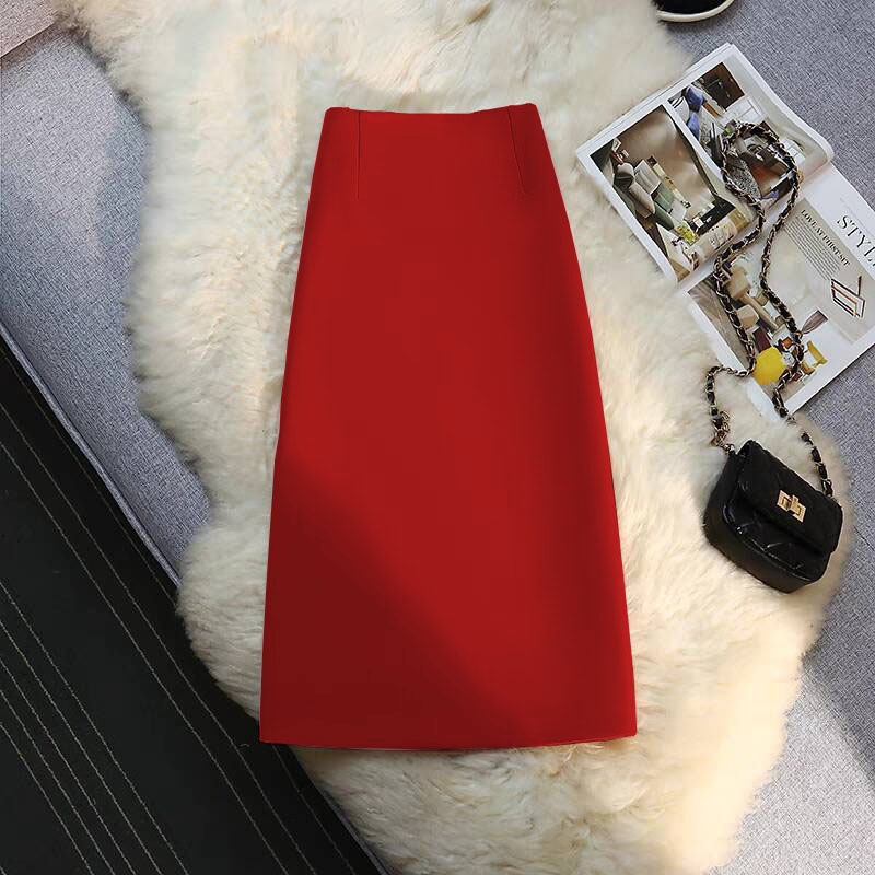 2026 summer new high waisted slim fit suit straight leg hip hugging skirt A-line skirt mid length one-step skirt 2026 summer new high waisted slim fit suit straight leg hip hugging skirt A-line skirt mid length one-step skirt