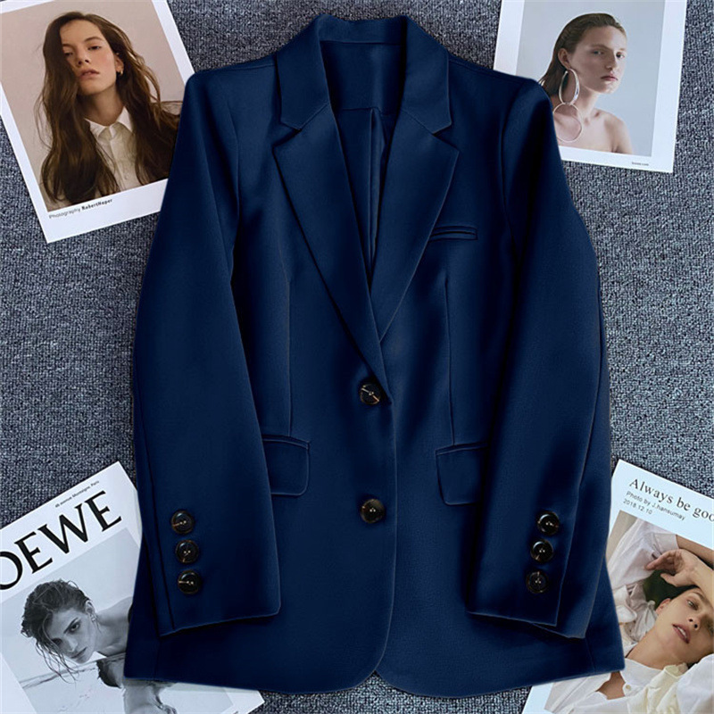 Ginger yellow suit jacket for women 2026 Spring and Autumn new style casual temperament Spring and Autumn explosive street small suit jacket Ginger yellow suit jacket for women 2026 Spring and Autumn new style casual temperament Spring and Autumn explosive street small suit jacket
