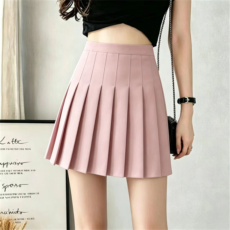2026 new pleated skirt Korean version high waisted A-line short skirt for women in spring and summer JK white spring and summer plus size plaid skirt 2026 new pleated skirt Korean version high waisted A-line short skirt for women in spring and summer JK white spring and summer plus size plaid skirt