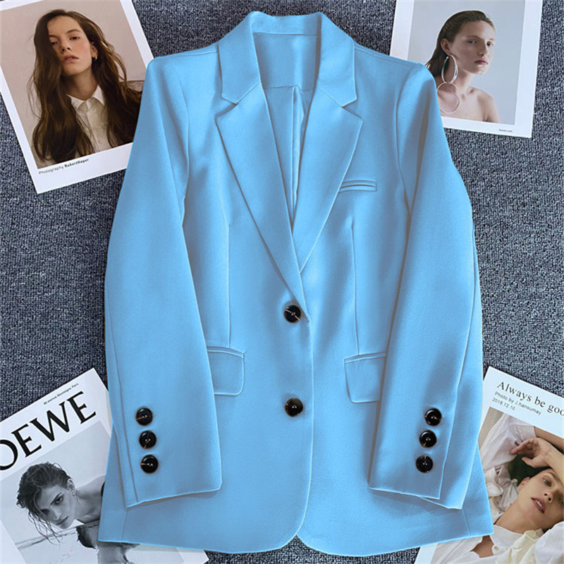 Ginger yellow suit jacket for women 2026 Spring and Autumn new style casual temperament Spring and Autumn explosive street small suit jacket Ginger yellow suit jacket for women 2026 Spring and Autumn new style casual temperament Spring and Autumn explosive street small suit jacket