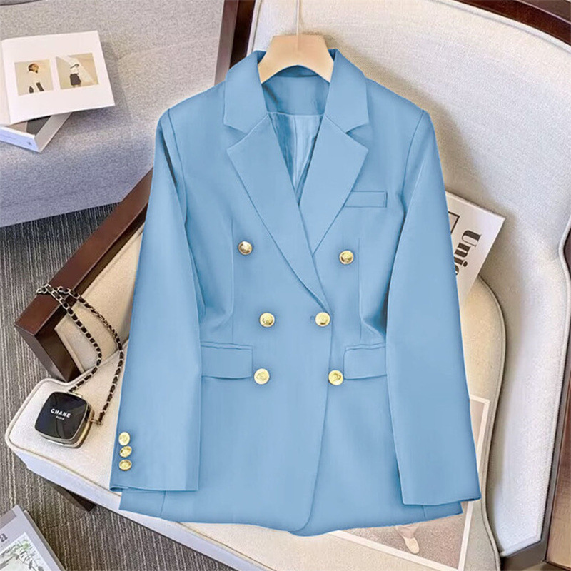 Suit suit for women 2026 Spring and Autumn new style, loose and slimming suit jacket, casual wide leg pants two-piece set Suit suit for women 2026 Spring and Autumn new style, loose and slimming suit jacket, casual wide leg pants two-piece set