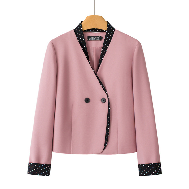 Pink new Korean style suit jacket for women in the summer of 2026, new internet celebrity commuting short short suit