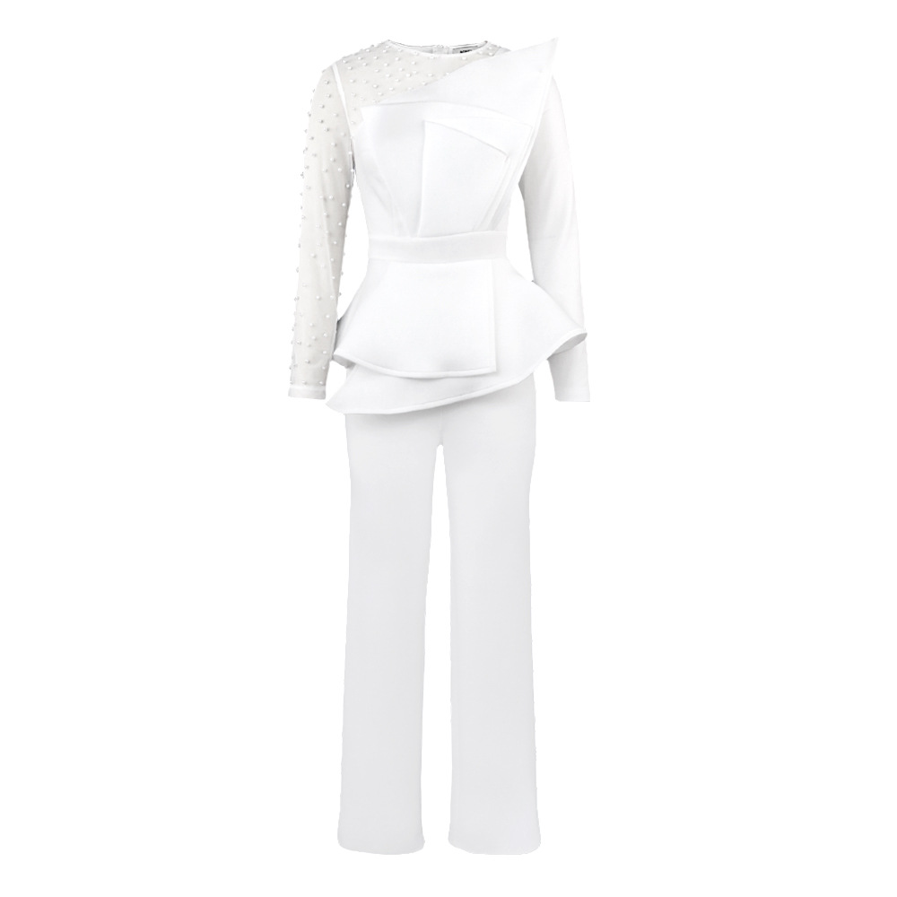 AM220928 Designer Splicing Nail Bead jumpsuit slimming banquet dress outfits for women AM220928 Designer Splicing Nail Bead jumpsuit slimming banquet dress outfits for women