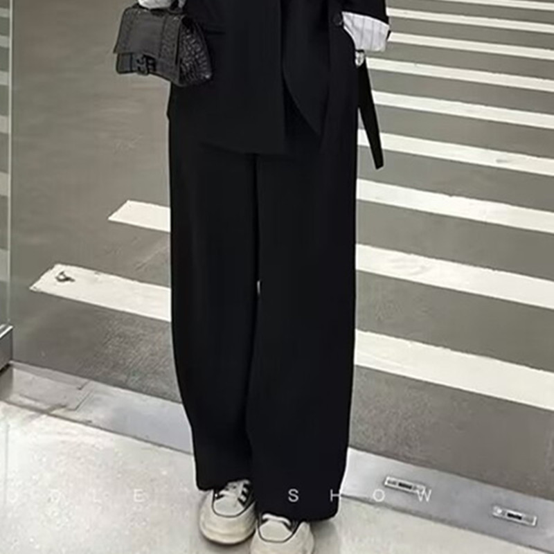 Spring 2026 new suit jacket high waist wide leg long pants two-piece set Spring and Autumn new women's suit set Spring 2026 new suit jacket high waist wide leg long pants two-piece set Spring and Autumn new women's suit set
