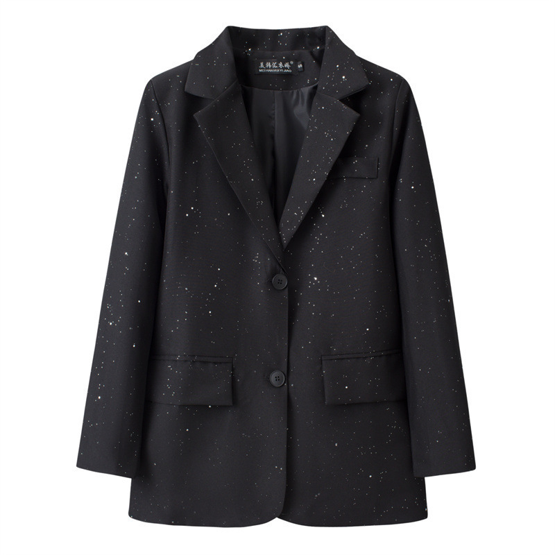 2026 Spring and Autumn Black Small Suit Jacket for Women, Korean Edition, British Style, Internet Celebrity Design, Suit, Women's Style, Ladies' Temperament 2026 Spring and Autumn Black Small Suit Jacket for Women, Korean Edition, British Style, Internet Celebrity Design, Suit, Women's Style, Ladies' Temperament