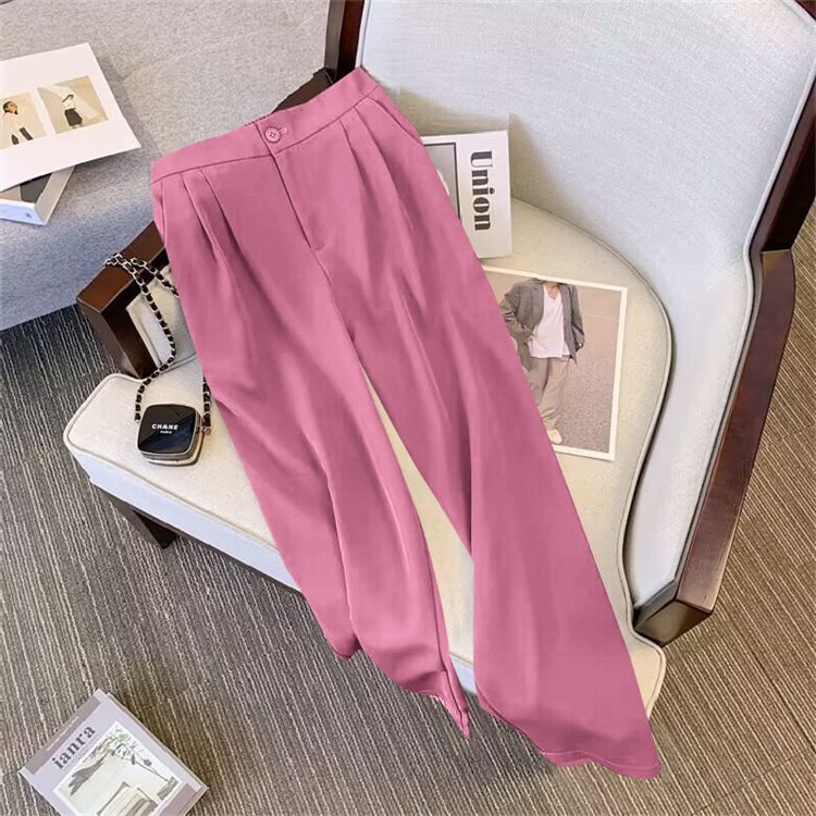 Suit suit for women 2026 Spring and Autumn new style, loose and slimming suit jacket, casual wide leg pants two-piece set Suit suit for women 2026 Spring and Autumn new style, loose and slimming suit jacket, casual wide leg pants two-piece set