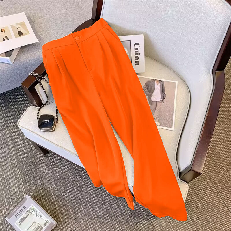 Suit suit for women 2026 Spring and Autumn new style, loose and slimming suit jacket, casual wide leg pants two-piece set Suit suit for women 2026 Spring and Autumn new style, loose and slimming suit jacket, casual wide leg pants two-piece set