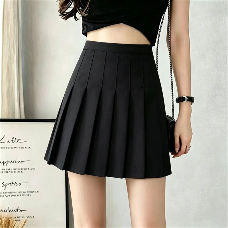 2026 new pleated skirt Korean version high waisted A-line short skirt for women in spring and summer JK white spring and summer plus size plaid skirt 2026 new pleated skirt Korean version high waisted A-line short skirt for women in spring and summer JK white spring and summer plus size plaid skirt