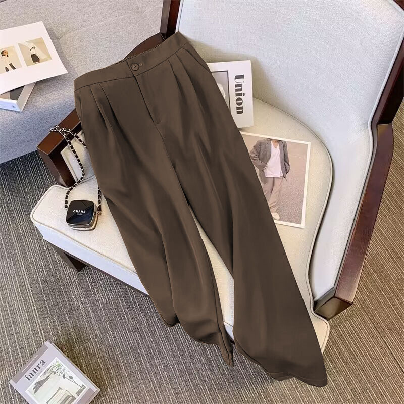 Suit suit for women 2026 Spring and Autumn new style, loose and slimming suit jacket, casual wide leg pants two-piece set Suit suit for women 2026 Spring and Autumn new style, loose and slimming suit jacket, casual wide leg pants two-piece set