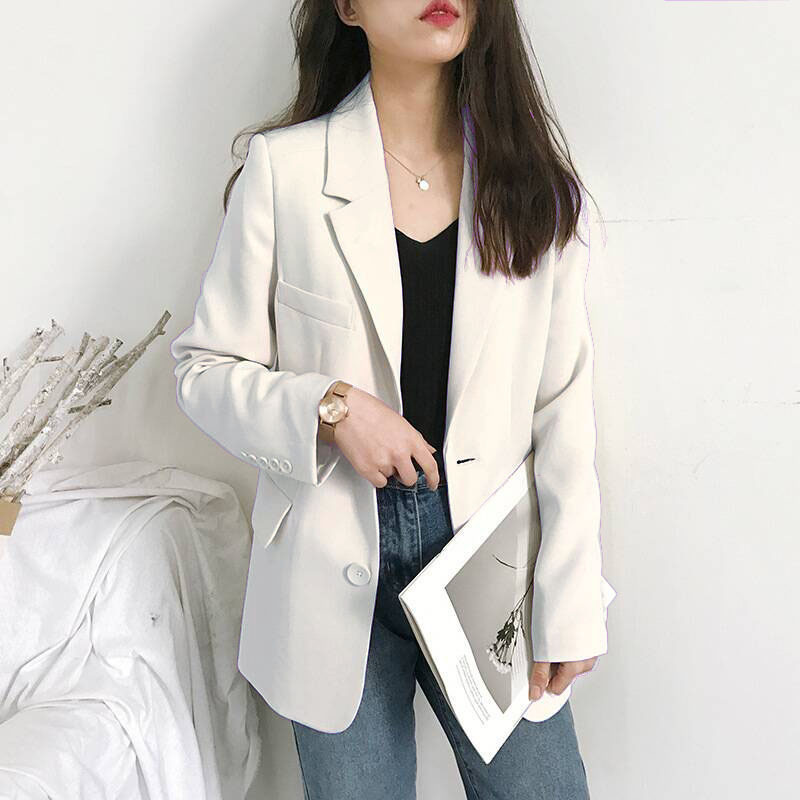 Women's new small suit jacket 2026 Korean version Spring and Autumn casual loose internet famous autumn suit top British trend Women's new small suit jacket 2026 Korean version Spring and Autumn casual loose internet famous autumn suit top British trend