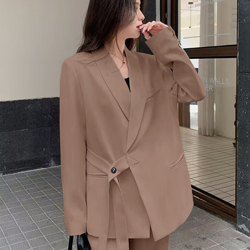 Spring 2026 new suit jacket high waist wide leg long pants two-piece set Spring and Autumn new women's suit set Spring 2026 new suit jacket high waist wide leg long pants two-piece set Spring and Autumn new women's suit set