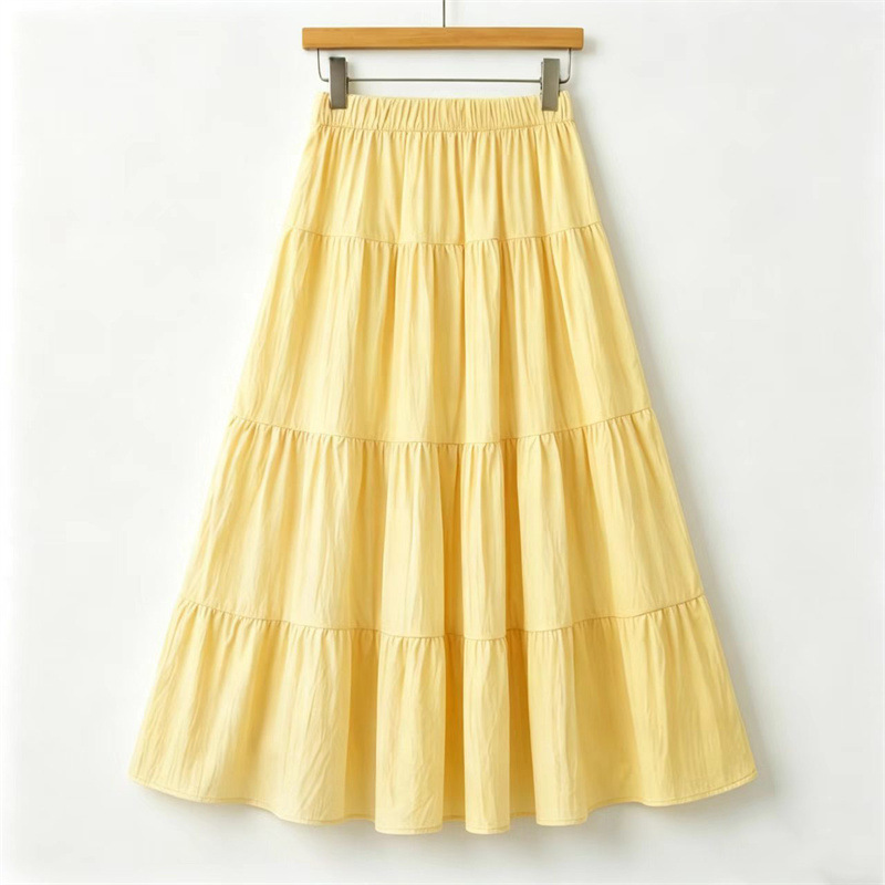 Yamamoto skirt, junior high school, high school student, young girl, 2026 new spring and summer thin style big swing skirt, A-line skirt, half body skirt