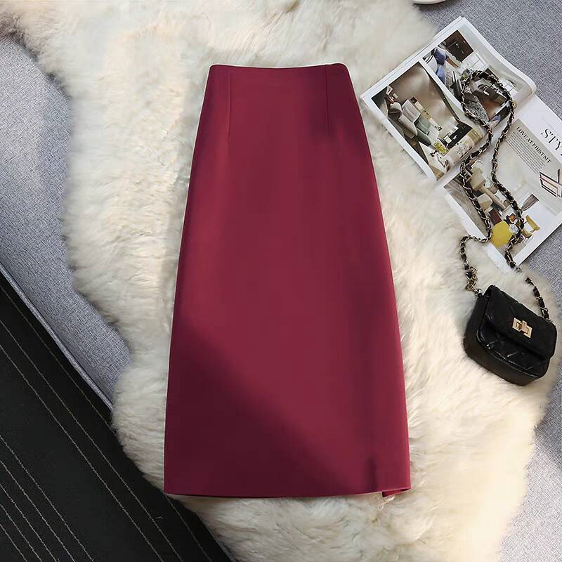 2026 summer new high waisted slim fit suit straight leg hip hugging skirt A-line skirt mid length one-step skirt 2026 summer new high waisted slim fit suit straight leg hip hugging skirt A-line skirt mid length one-step skirt