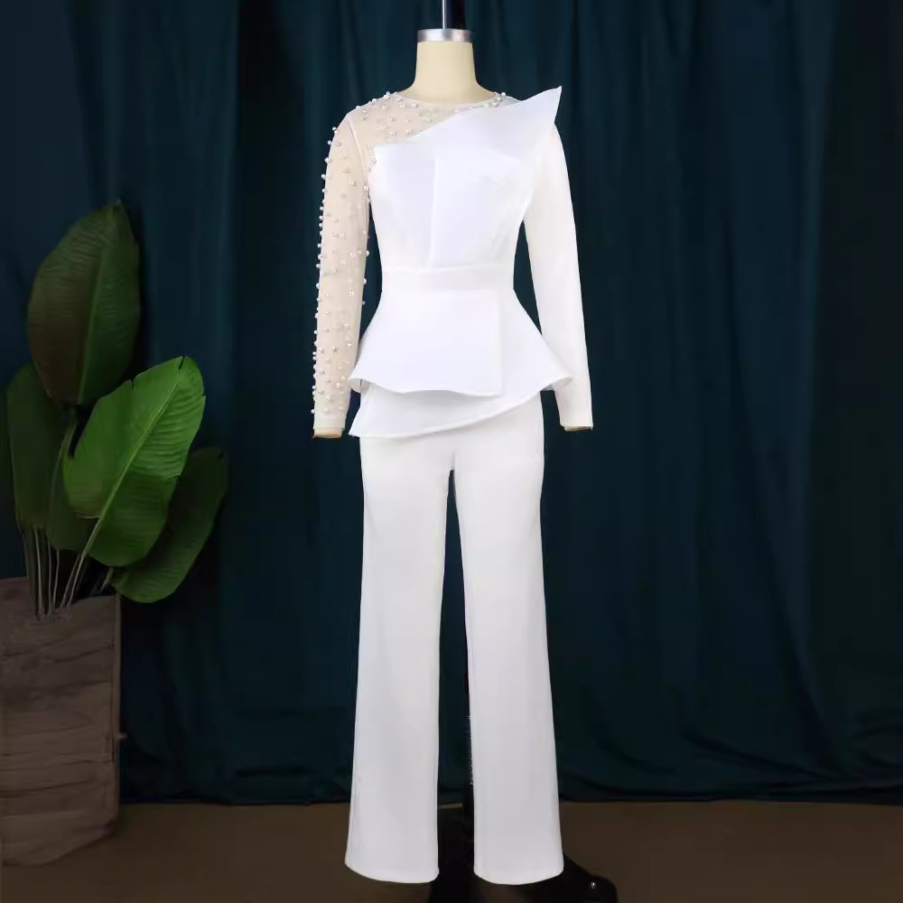 AM220928 Designer Splicing Nail Bead jumpsuit slimming banquet dress outfits for women AM220928 Designer Splicing Nail Bead jumpsuit slimming banquet dress outfits for women