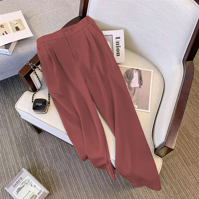 Suit suit for women 2026 Spring and Autumn new style, loose and slimming suit jacket, casual wide leg pants two-piece set Suit suit for women 2026 Spring and Autumn new style, loose and slimming suit jacket, casual wide leg pants two-piece set