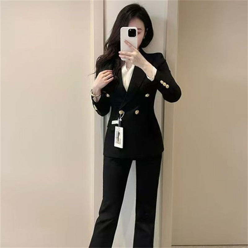 Suit set for female college students, business interview temperament, work clothes, new Spring and Autumn professional suit set for women Suit set for female college students, business interview temperament, work clothes, new Spring and Autumn professional suit set for women